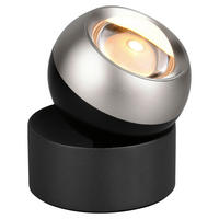 LED-TISCHLEUCHTE 10/14 cm   - Schwarz/Nickelfarben, Design, Metall (10/14cm) - Trio Leuchten