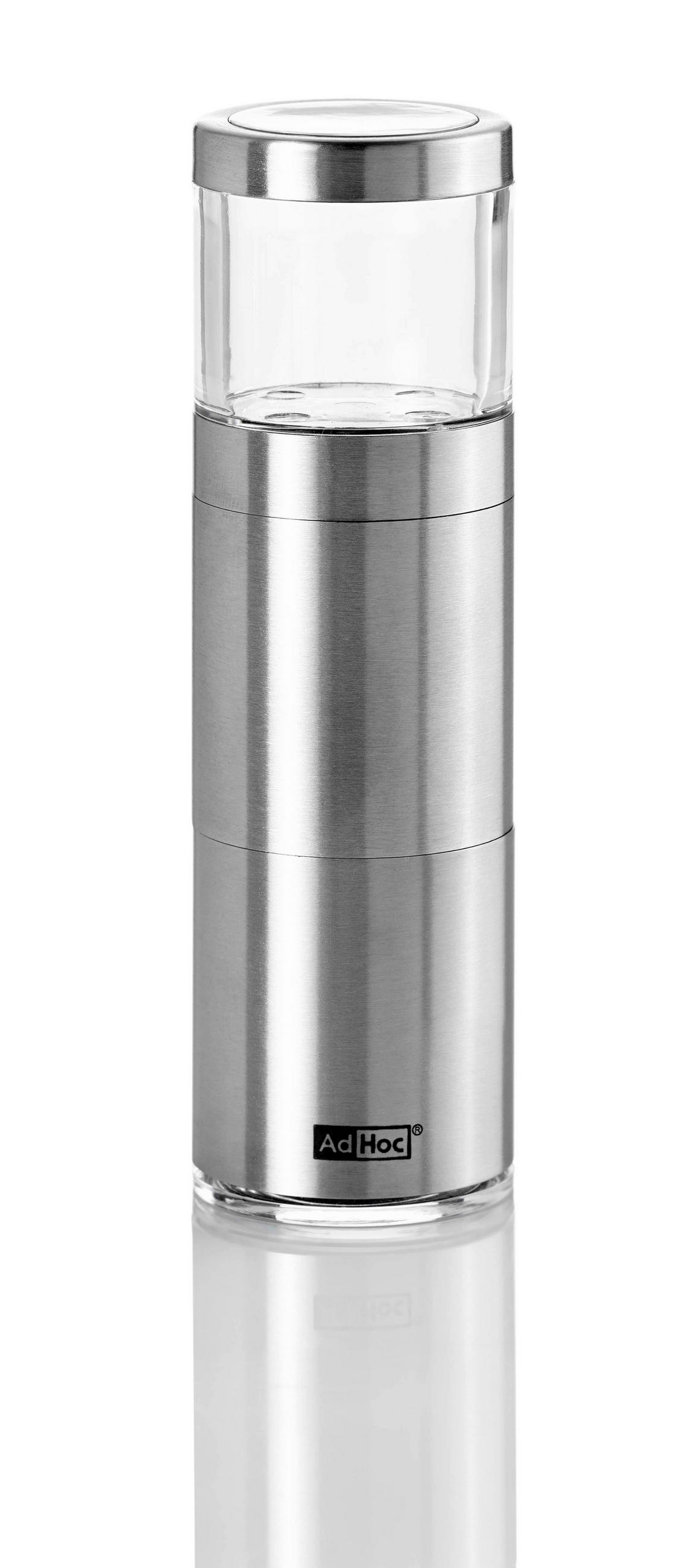 MUSKATMÜHLE MUSKATINO  - Edelstahlfarben, Design, Metall (3,8/12,5cm) - AdHoc