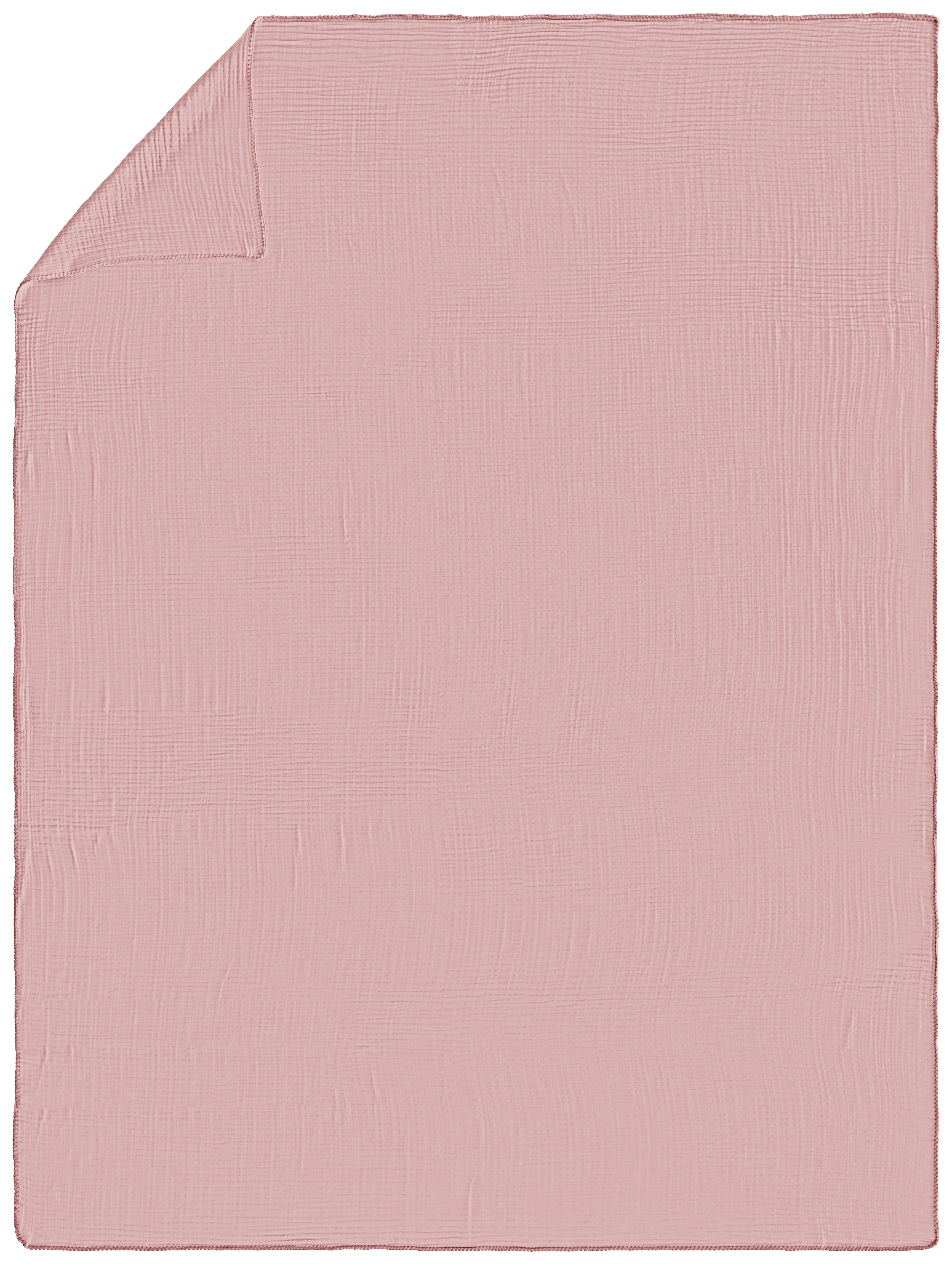 Wohndecke Musselin 150/200 cm Rosa  - Rosa, Design, Textil (150/200cm) - Novel