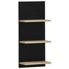 BADEZIMMERREGAL 30,3/70,2/17,5 cm  - Eichefarben/Schwarz, MODERN, Holzwerkstoff (30,3/70,2/17,5cm) - Stylife