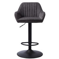 BARPALL i svart, mörkgrå  - mörkgrå/svart, Design, metall/textil (50,5/88-103/52cm) - Linea Natura