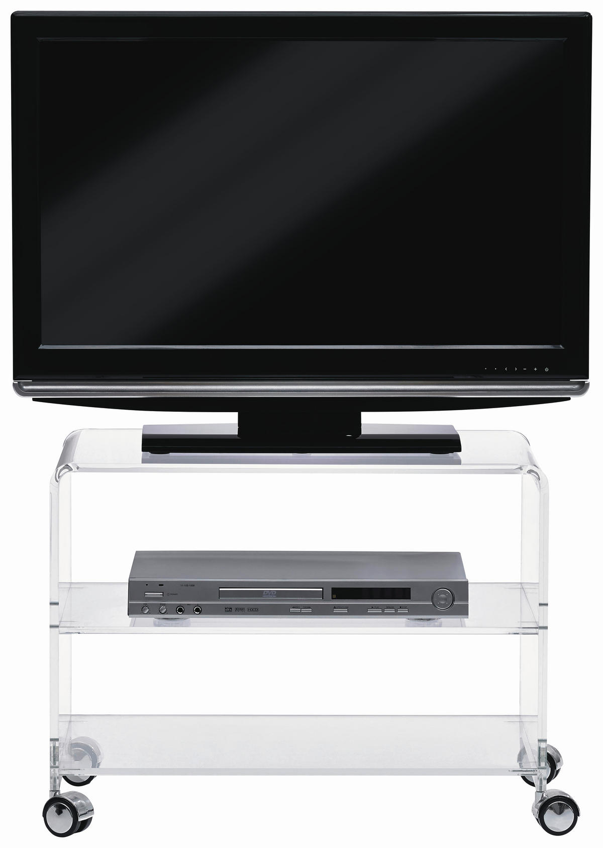 TV-ELEMENT - Klar, Design, Kunststoff (63/48/38cm)