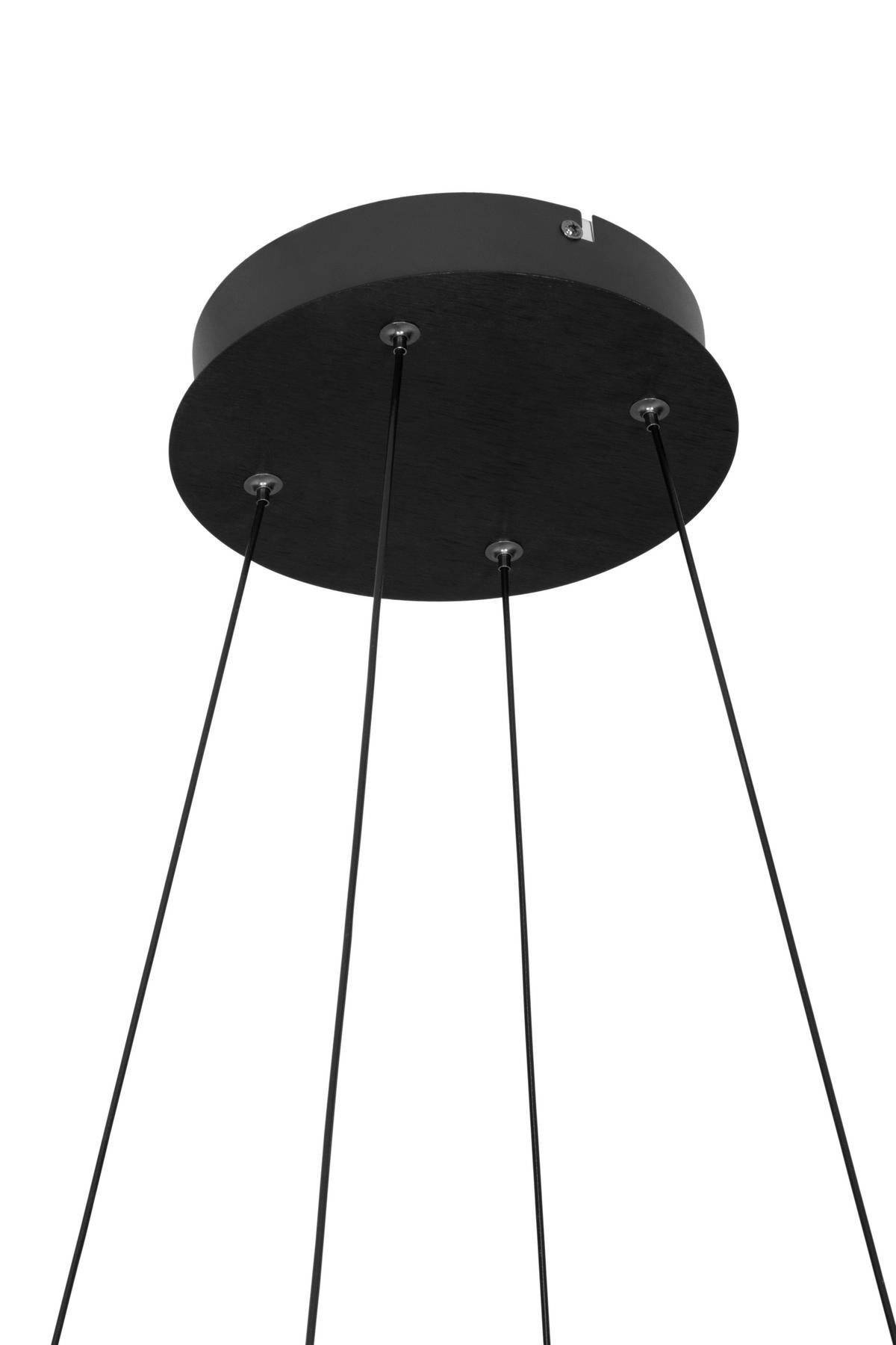 LED-HÄNGELEUCHTE Otis 63/64/150 cm   - Schwarz, Design, Metall (63/64/150cm) - Dieter Knoll