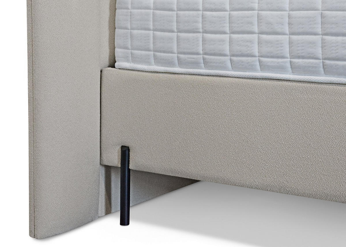 BOX KREVET     bež  - bež/crna, Moderno, drvni materijal/tekstil (160/200cm) - Hom`in