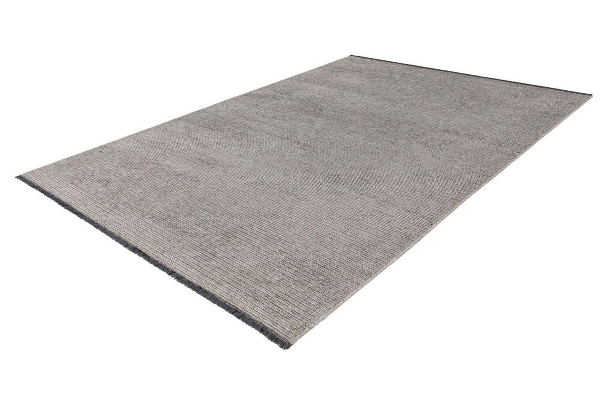 FLACHWEBETEPPICH 200/290 cm Roma Silberfarben  - Silberfarben, KONVENTIONELL, Textil (200/290cm) - Batucci
