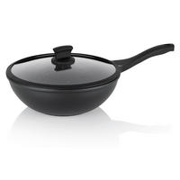 WOK  - Schwarz, KONVENTIONELL, Metall (30/10cm) - Kela