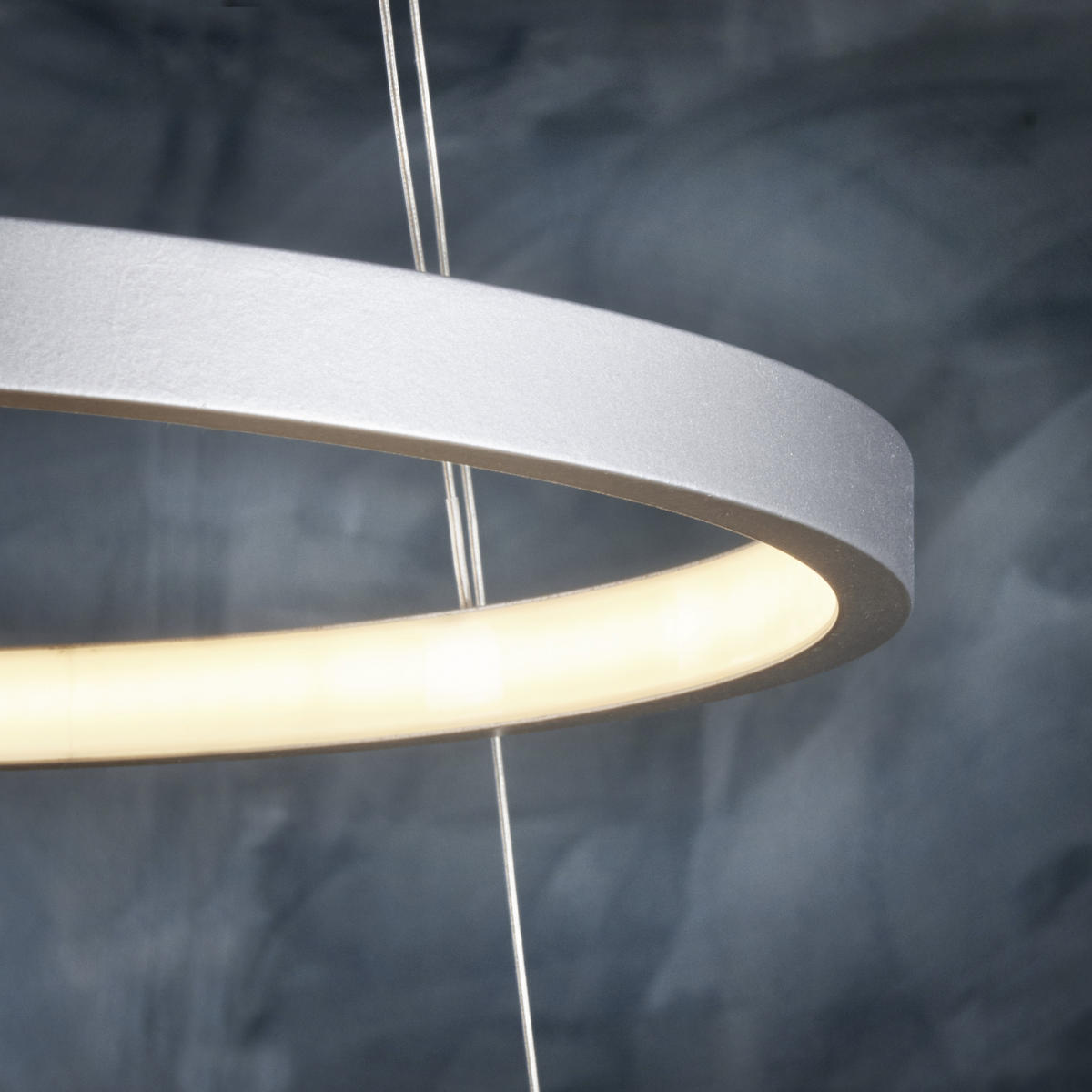 LUSTRĂ LED 50/50/120 cm  - argintiu, Design, plastic/metal (50/50/120cm)