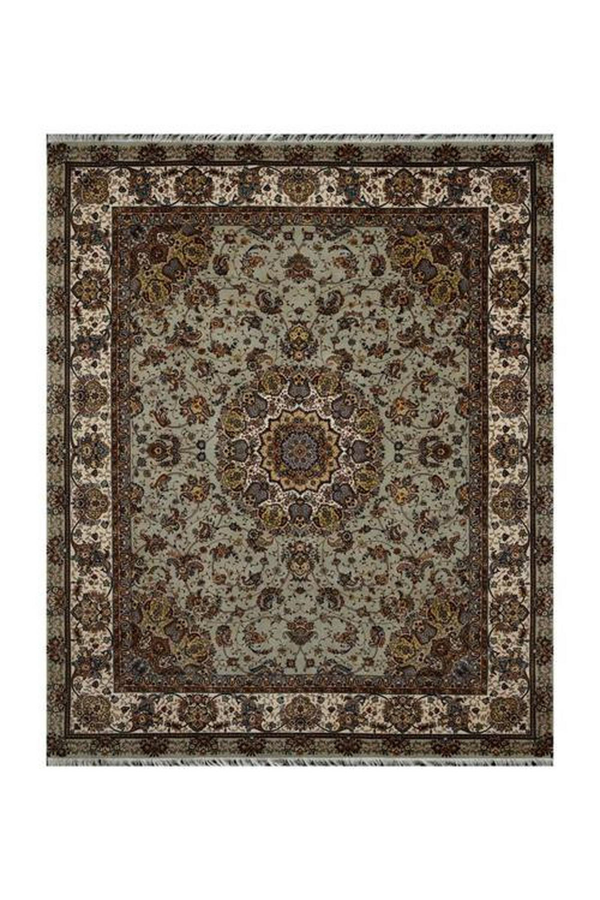 ORIENTTEPPICH 90/160 cm Alkatif Classic  - Creme/Grün, Lifestyle, Textil (90/160cm) - Cazaris