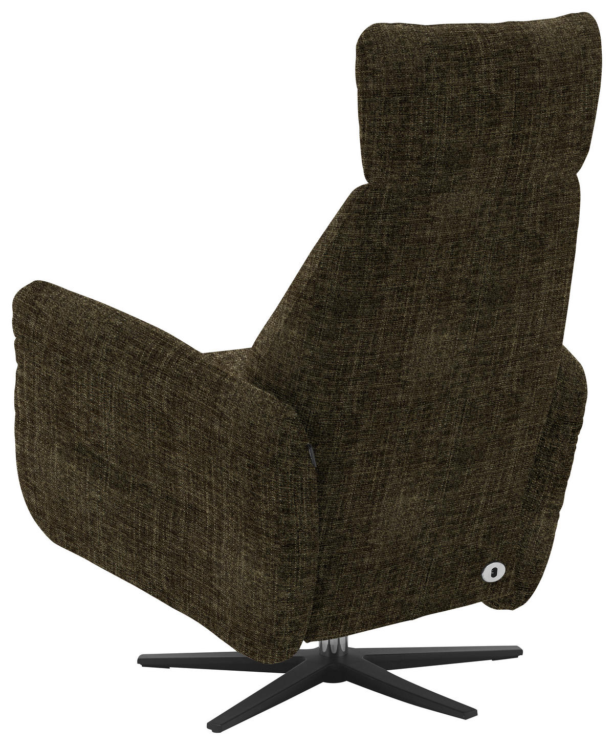 RELAXSESSEL in Textil Olivgrün  - Schwarz/Olivgrün, Design, Textil/Metall (78/113/90cm) - Dieter Knoll