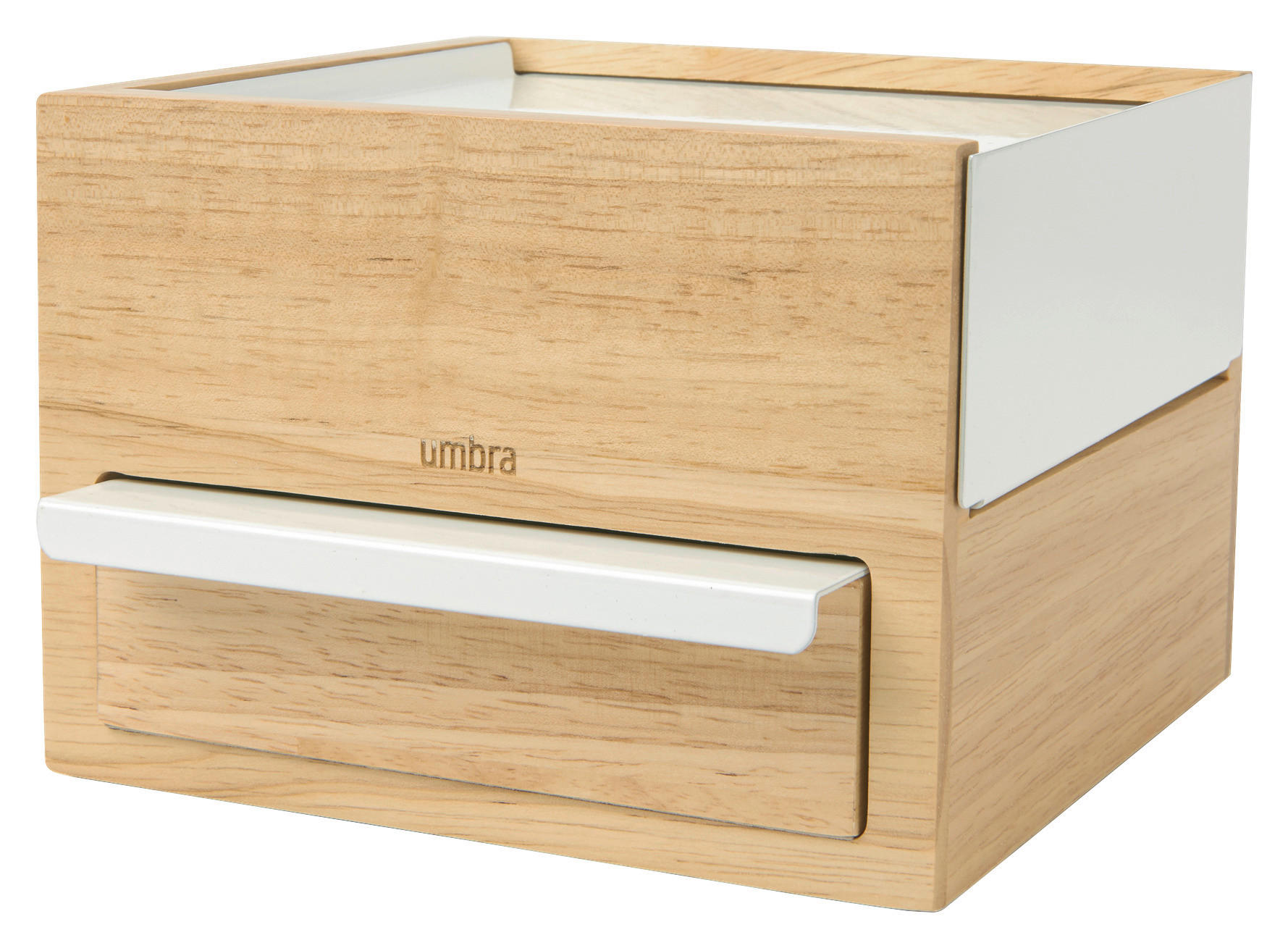 SCHMUCKBOX - Naturfarben, Design, Holz/Metall (17/11,2/15,2cm) - Umbra