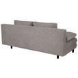 SCHLAFSOFA Lia in Webstoff Dunkelgrau  - Dunkelgrau/Schwarz, Design, Textil/Metall (197/84/92,5cm) - Hom`in