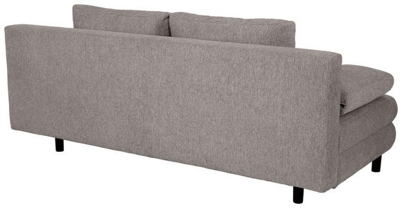 SCHLAFSOFA Lia in Webstoff Dunkelgrau  - Dunkelgrau/Schwarz, Design, Textil/Metall (197/84/92,5cm) - Hom`in