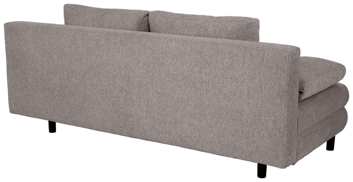 SCHLAFSOFA Webstoff Dunkelgrau  - Dunkelgrau/Schwarz, Design, Textil/Metall (197/84/92,5cm) - home24
