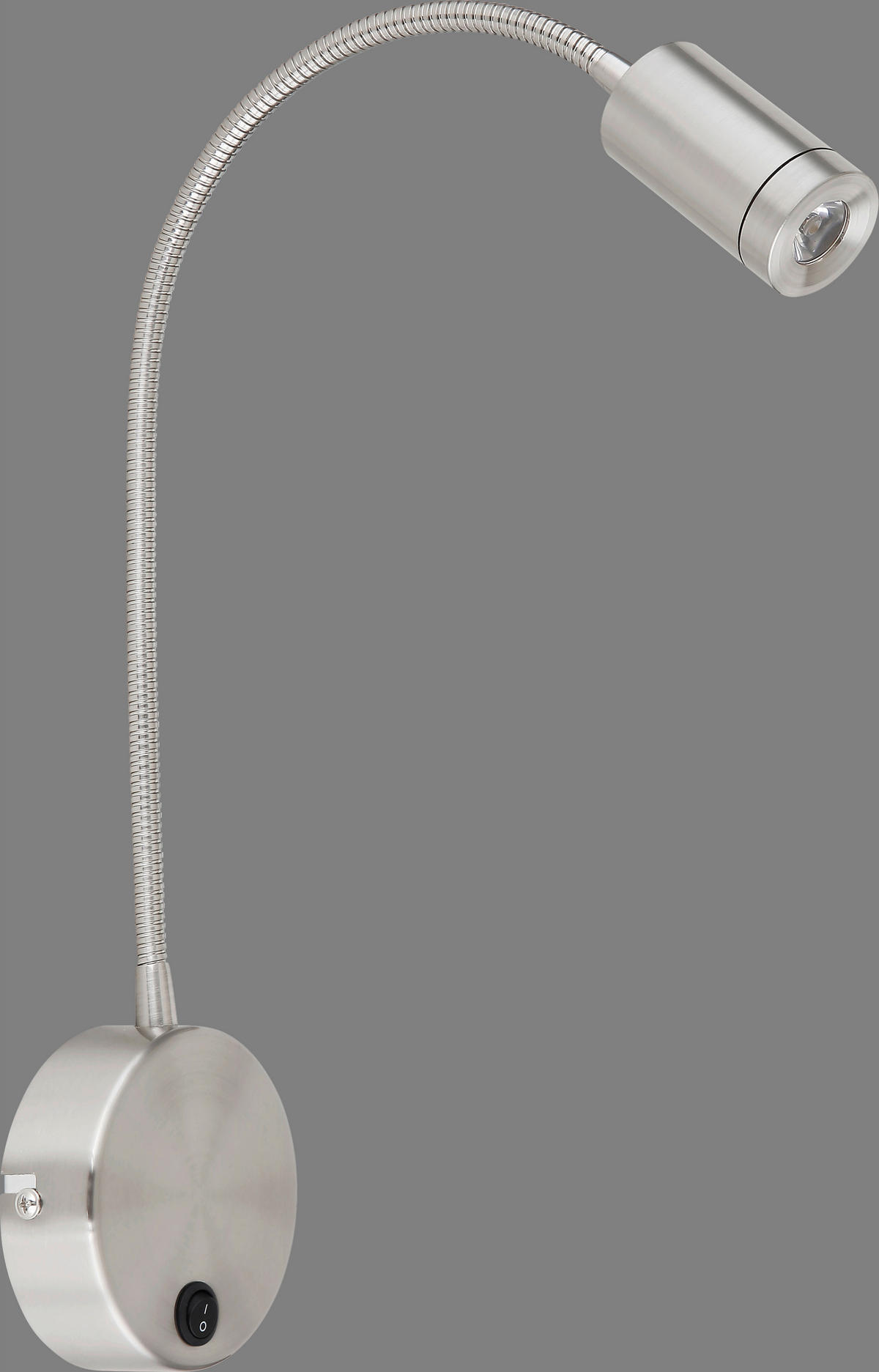 APLICĂ DE PERETE CU LED - culoare nichel, Basics, plastic/metal (9/50cm) - Novel