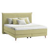 BOXSPRINGBETT 180/200 cm  in Gelb  - Eichefarben/Gelb, Design, Holzwerkstoff/Textil (180/200cm) - home24