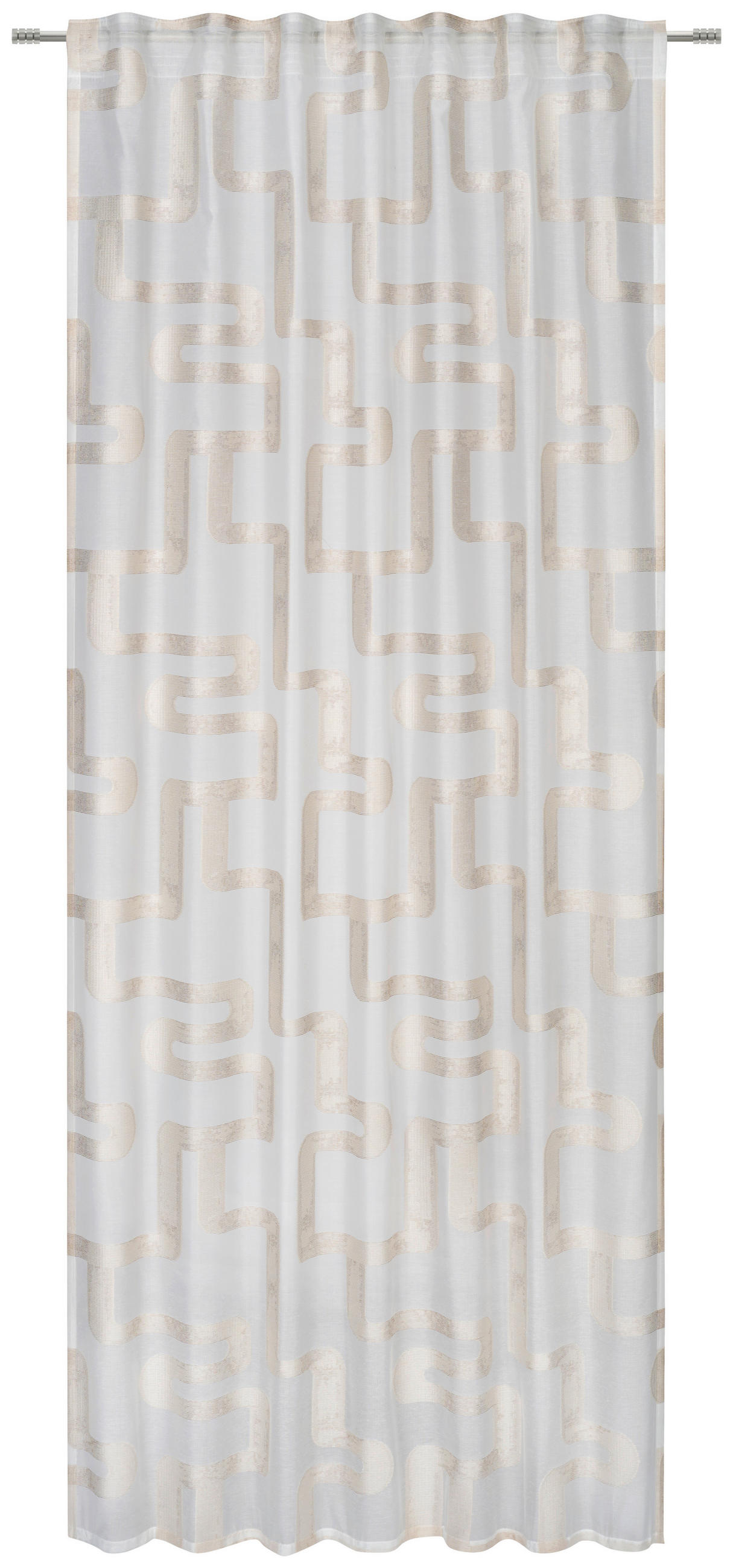 FERTIGVORHANG halbtransparent  - Beige, Design, Textil (140/260cm) - Dieter Knoll