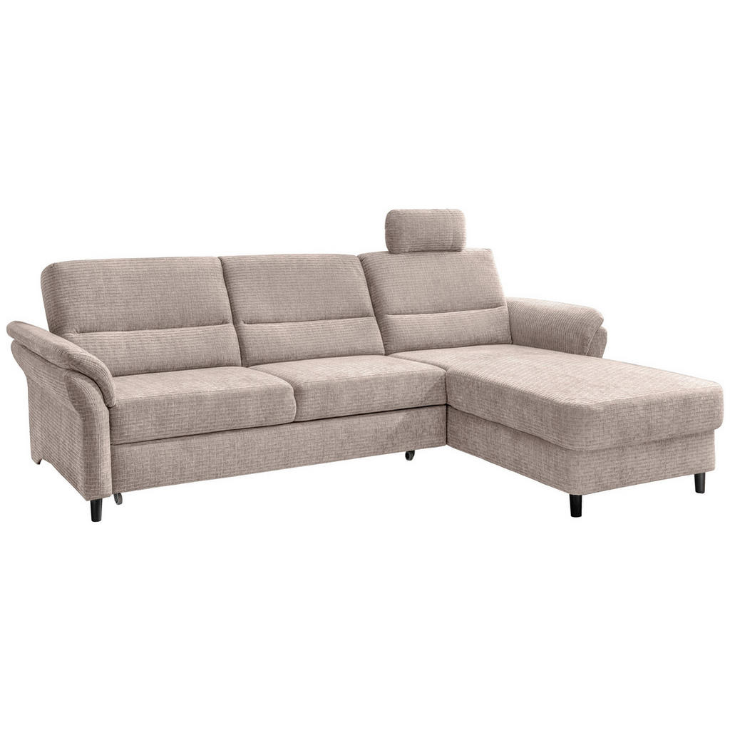 Thumbnail - Livetastic Ecksofa, Beige, Textil, Buche, 5-Sitzer, Ottomane rechts, L-Form, 279x176 cm, Made in EU, Schlafen auf Sitzhö...