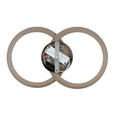 LED-DECKENLEUCHTE Velora 53,5/33/9,3 cm  - Sandfarben, Design, Kunststoff/Metall (53,5/33/9,3cm) - Dieter Knoll