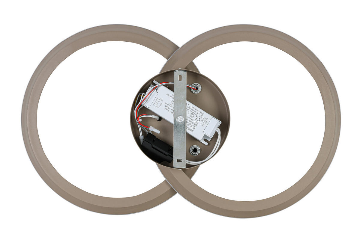 Plafonieră Cu Led 30 W    53,5/33/9,3 cm  - nisipiu, Design, plastic/metal (53,5/33/9,3cm) - Dieter Knoll