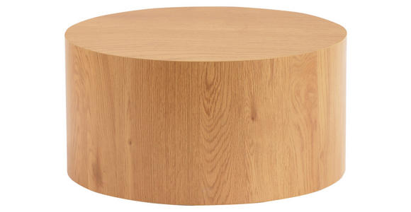 BEISTELLTISCH 60/60/30 cm Eichefarben rund  - Eichefarben, Design, Holzwerkstoff (60/60/30cm) - Xora