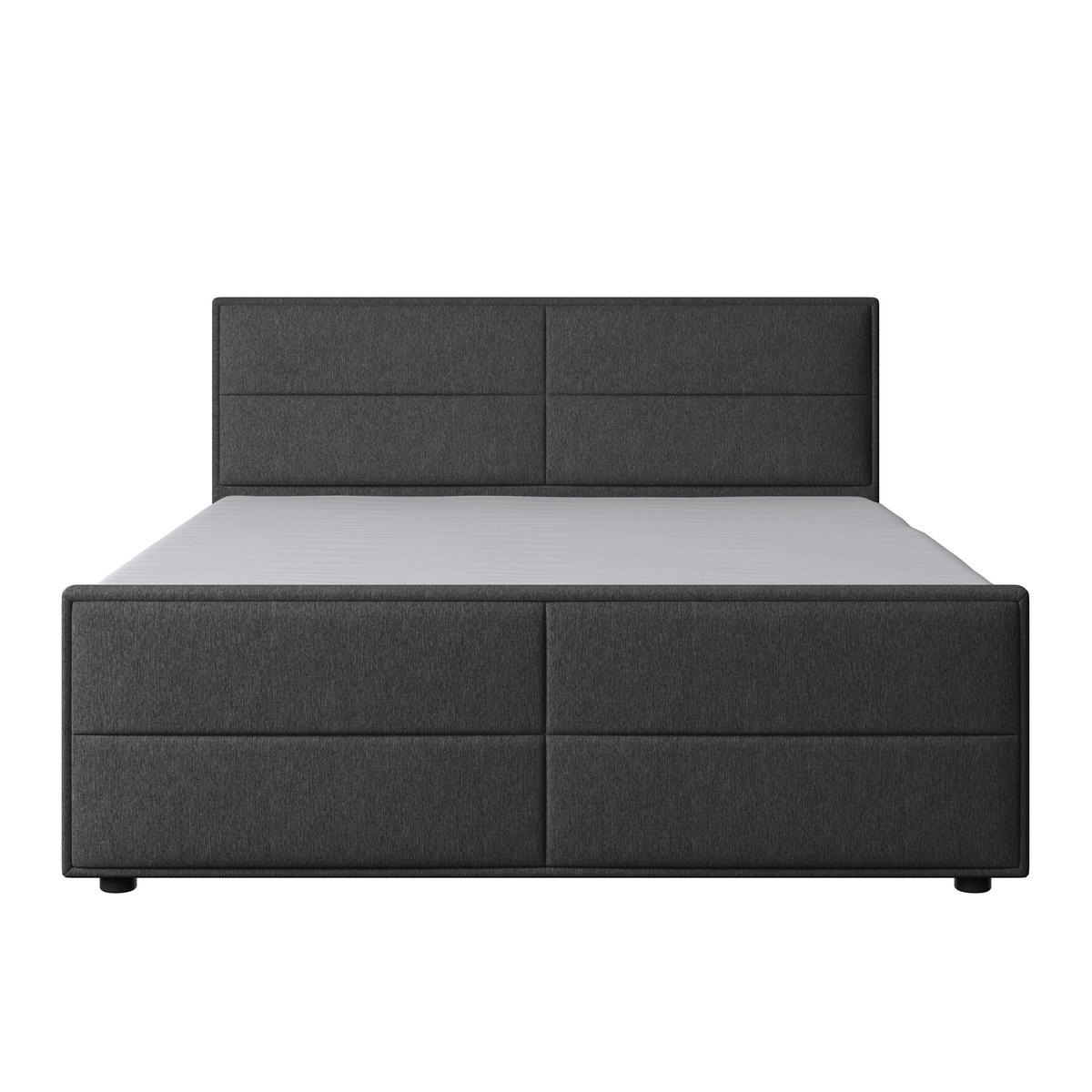 BOXSPRINGBETT 180/200 cm  in Anthrazit  - Anthrazit, Modern, Holz/Kunststoff (180/200cm) - MID.YOU