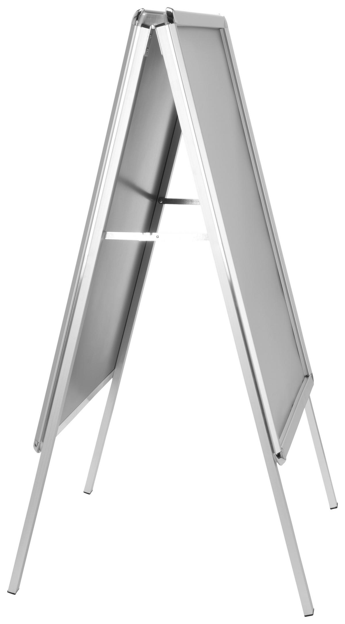 Plakatständer - Silberfarben, Basics, Metall (62,5/115,5/61cm) - MID.YOU