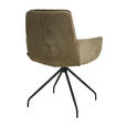 ARMLEHNSTUHL  in Velours  - Schwarz/Olivgrün, Design, Textil/Metall (63/90/69cm) - Johann Jakob