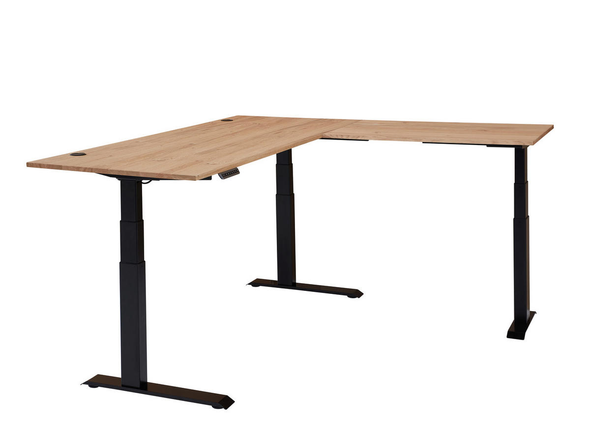 ECKSCHREIBTISCH 185/177/64-129 cm  in Eiche Artisan  - Eiche Artisan, MODERN, Holzwerkstoff (185/177/64-129cm) - MID.YOU