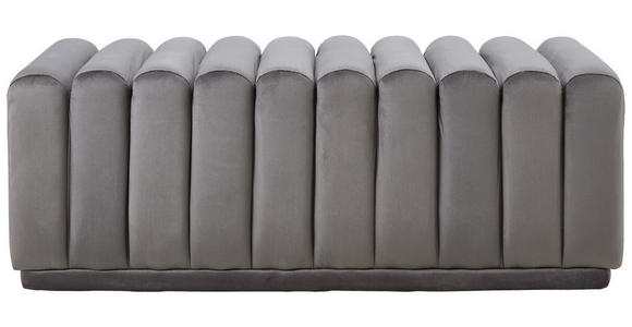SITZBANK in Textil Grau - Schwarz/Grau, MODERN, Textil (113/42/48cm) - Novel