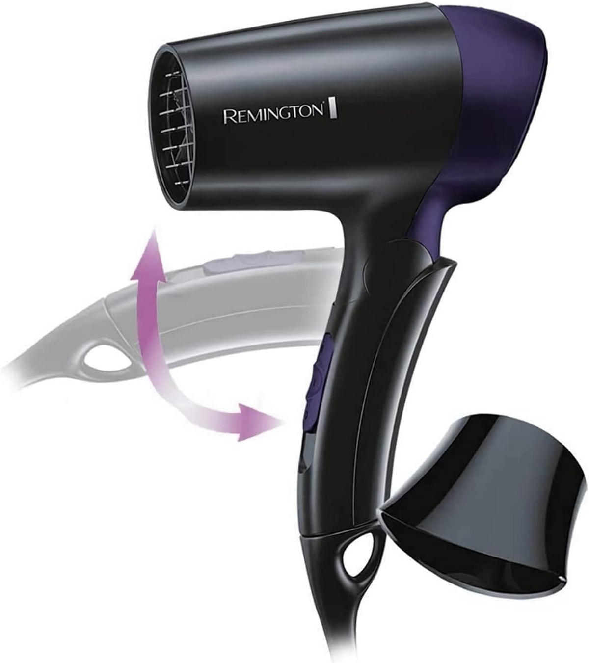 REISEHAARTROCKNER  - Schwarz/Grau, Basics, Kunststoff (14/25/7,5cm) - Russell Hobbs