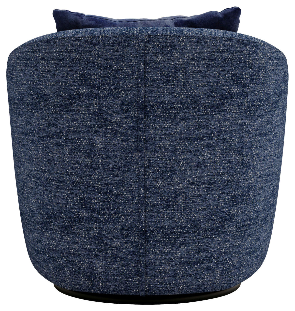 SESSEL in Plüsch, Bouclé Blau  - Blau/Schwarz, Design, Textil/Metall (83/80/75cm) - Livetastic