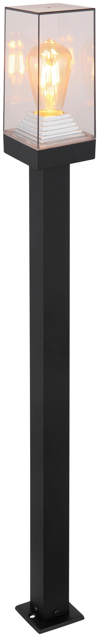 PODNA SVJETILJKA VANJSKA  - prozirno/crna, Basics, metal/plastika (10/10/100cm) - Globo