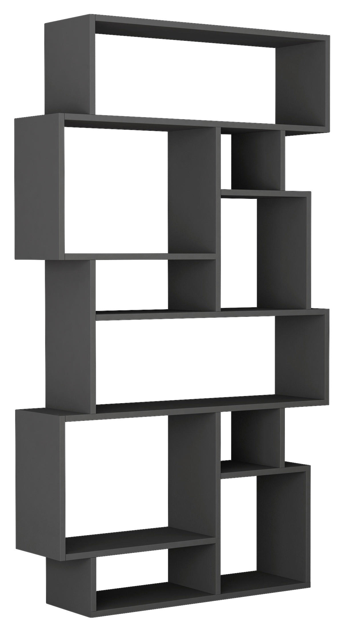 BÜCHERWAND  96/169/26 cm Anthrazit  - Anthrazit, Design, Holzwerkstoff (96/169/26cm) - Livetastic