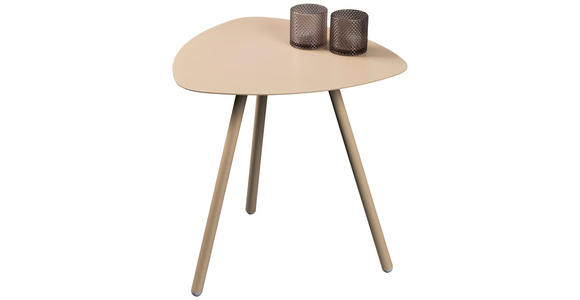 BEISTELLTISCH 50/50/50 cm Creme  - Creme, Design, Metall (50/50/50cm) - Xora
