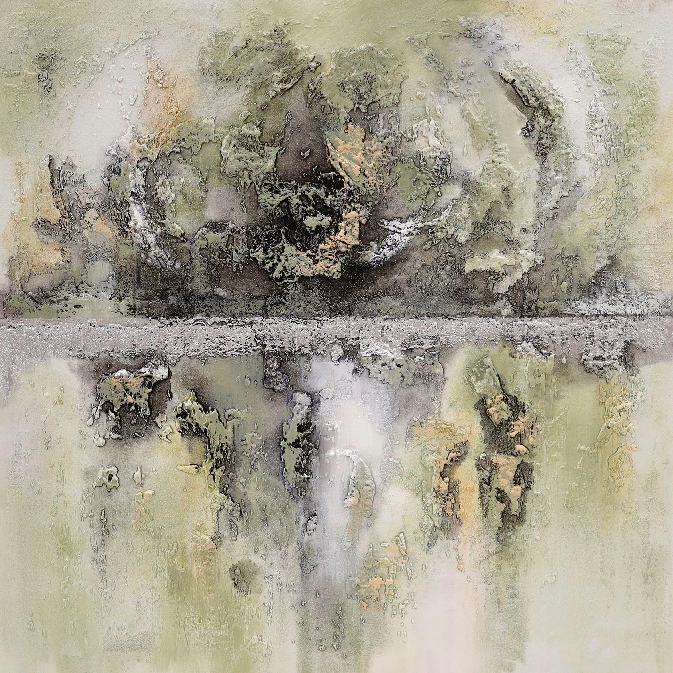 Monee OLEJOMALBA, abstraktní, 85/85 cm