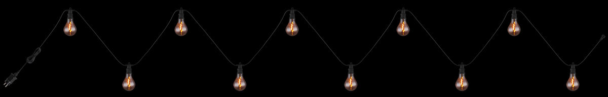 LJUSSLINGA  - svart, Basics, plast (750/8/12cm) - Globo