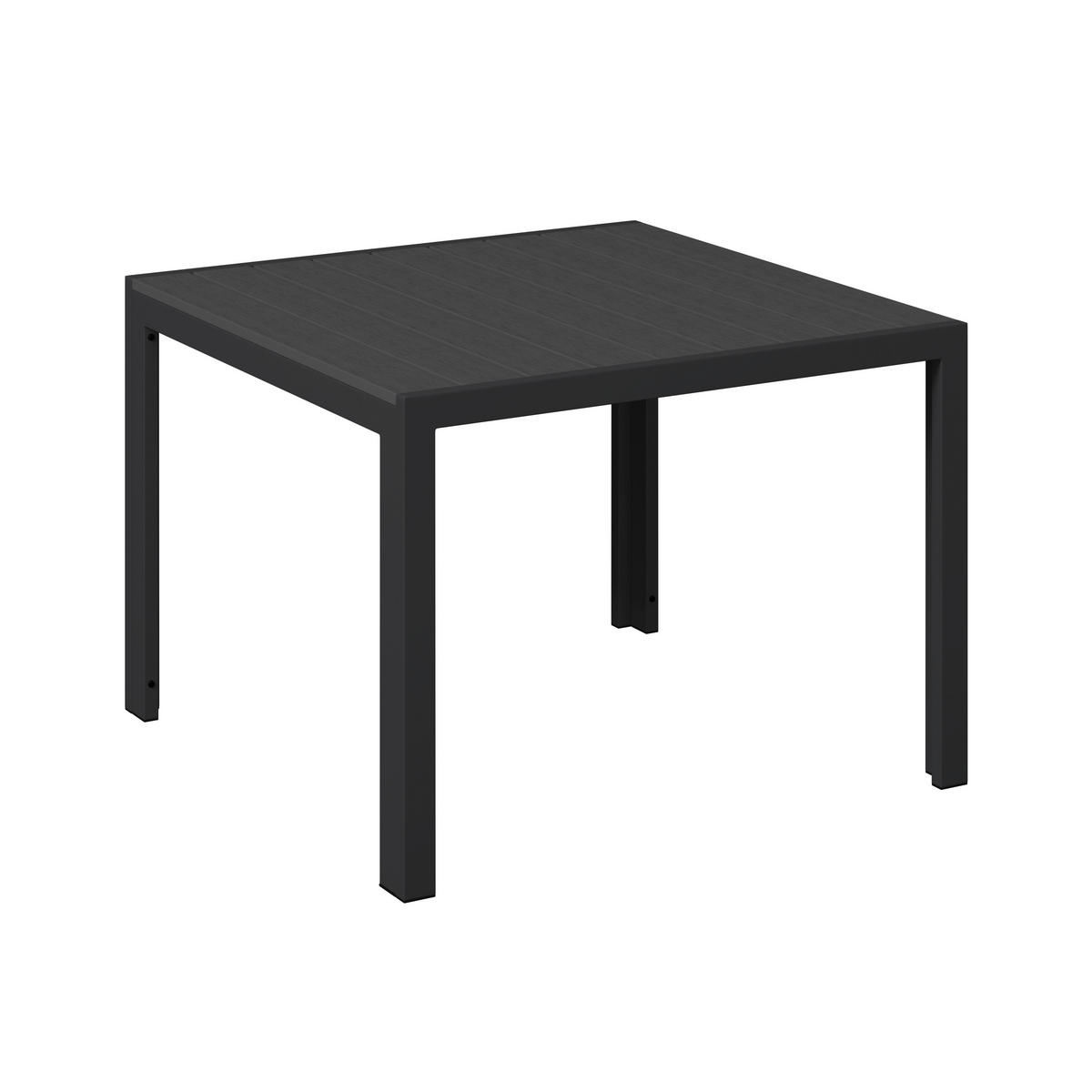 LOUNGEGARNITUR 3-teilig   142.5/70/67 cm Aluminium, Eisen  - Dunkelgrau/Grau, MODERN, Kunststoff/Textil (142.5/70/67cm) - Ambia Garden