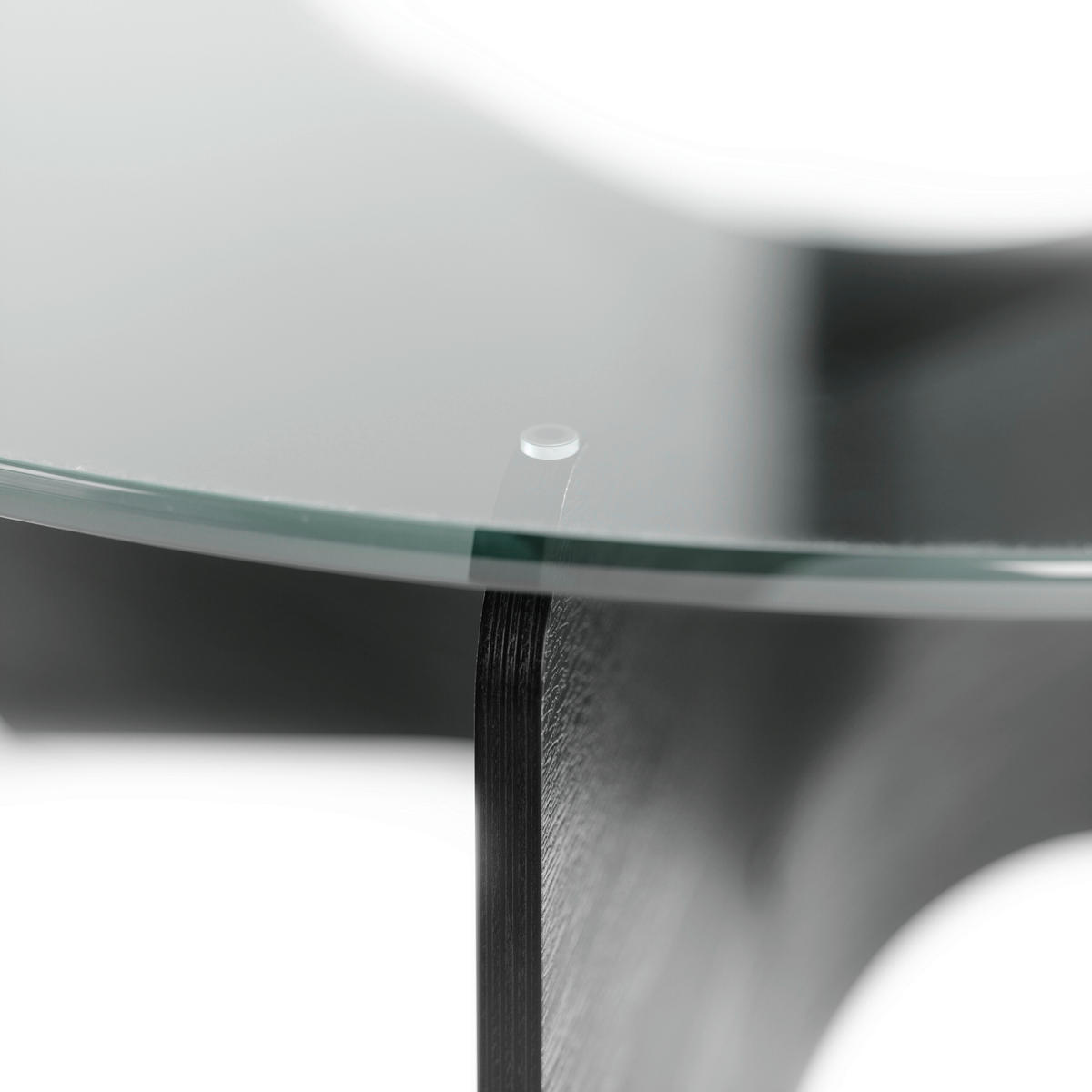 COUCHTISCH in Holz, Glas 86,9/86,9/39,3 cm  - Transparent/Schwarz, KONVENTIONELL, Glas/Holz (86,9/86,9/39,3cm) - Umbra