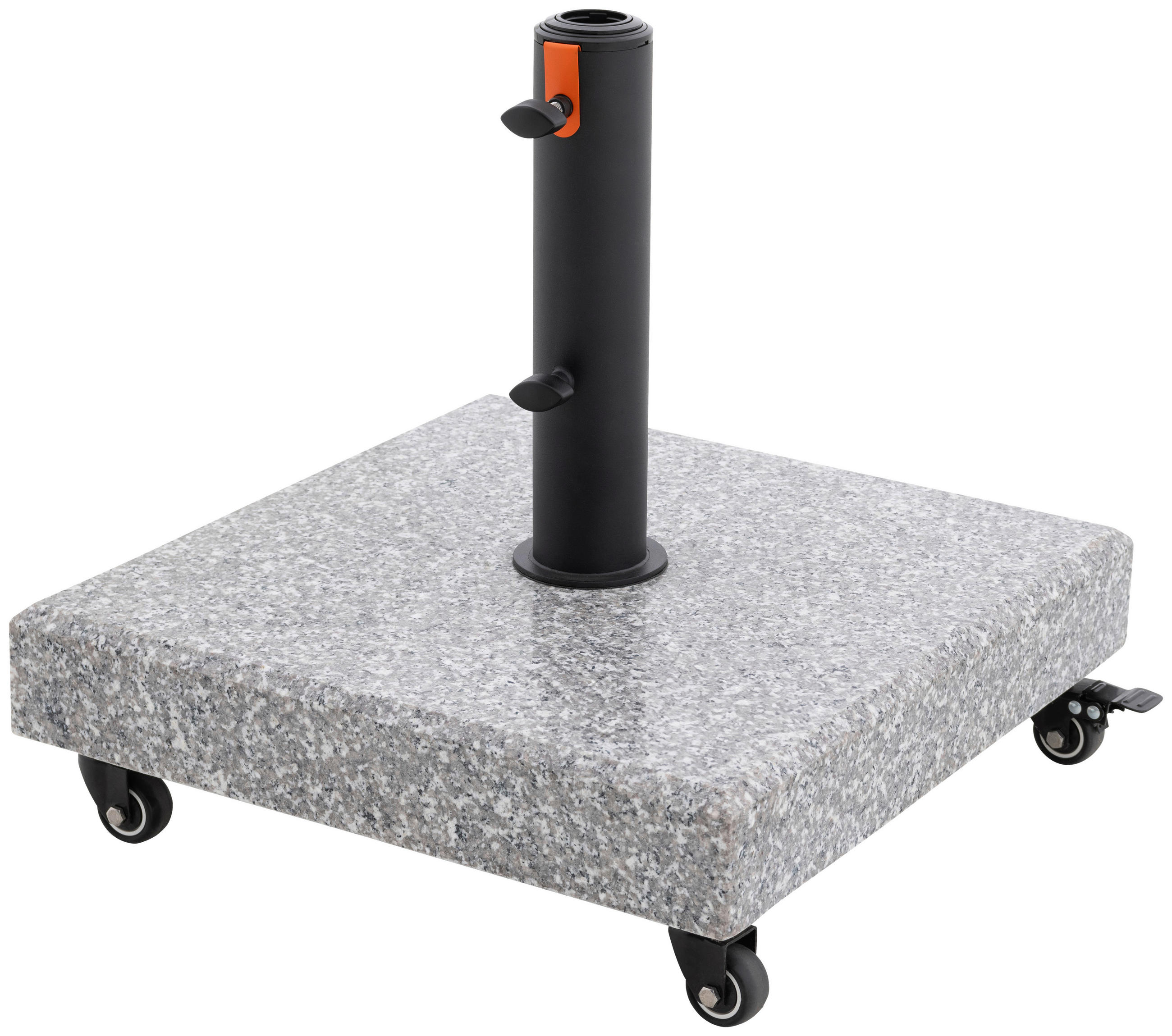 SONNENSCHIRMSTÄNDER Granit Grau, Schwarz  - Schwarz/Grau, Basics, Stein/Metall (47/8,5/47cm) - Doppler