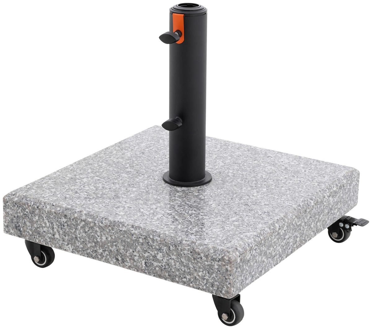 SONNENSCHIRMSTÄNDER Granit Grau, Schwarz  - Schwarz/Grau, Basics, Stein/Metall (47/8,5/47cm) - Doppler