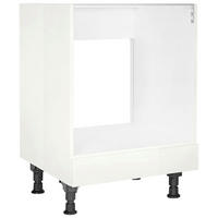 HERDUMBAUSCHRANK  in Weiß Hochglanz  - Weiß Hochglanz, MODERN, Holzwerkstoff (60/87/56cm) - Nobilia