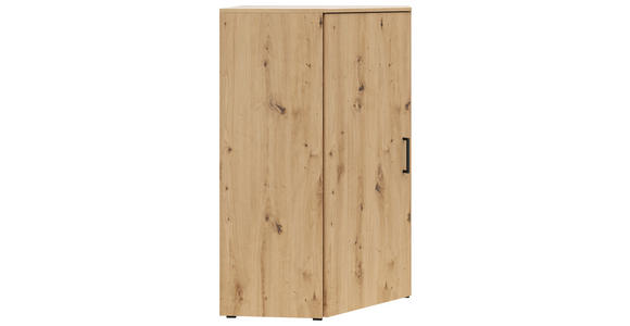 ECKKOMMODE 71,5/115/71,5 cm in Eiche Artisan - Anthrazit/Schwarz, MODERN, Holzwerkstoff/Kunststoff (71,5/115/71,5cm) - Carryhome