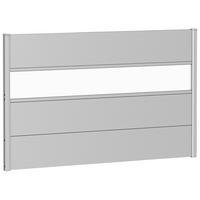 SICHTSCHUTZ - Silberfarben, Basics, Kunststoff/Metall (145/91/4,4cm) - Biohort