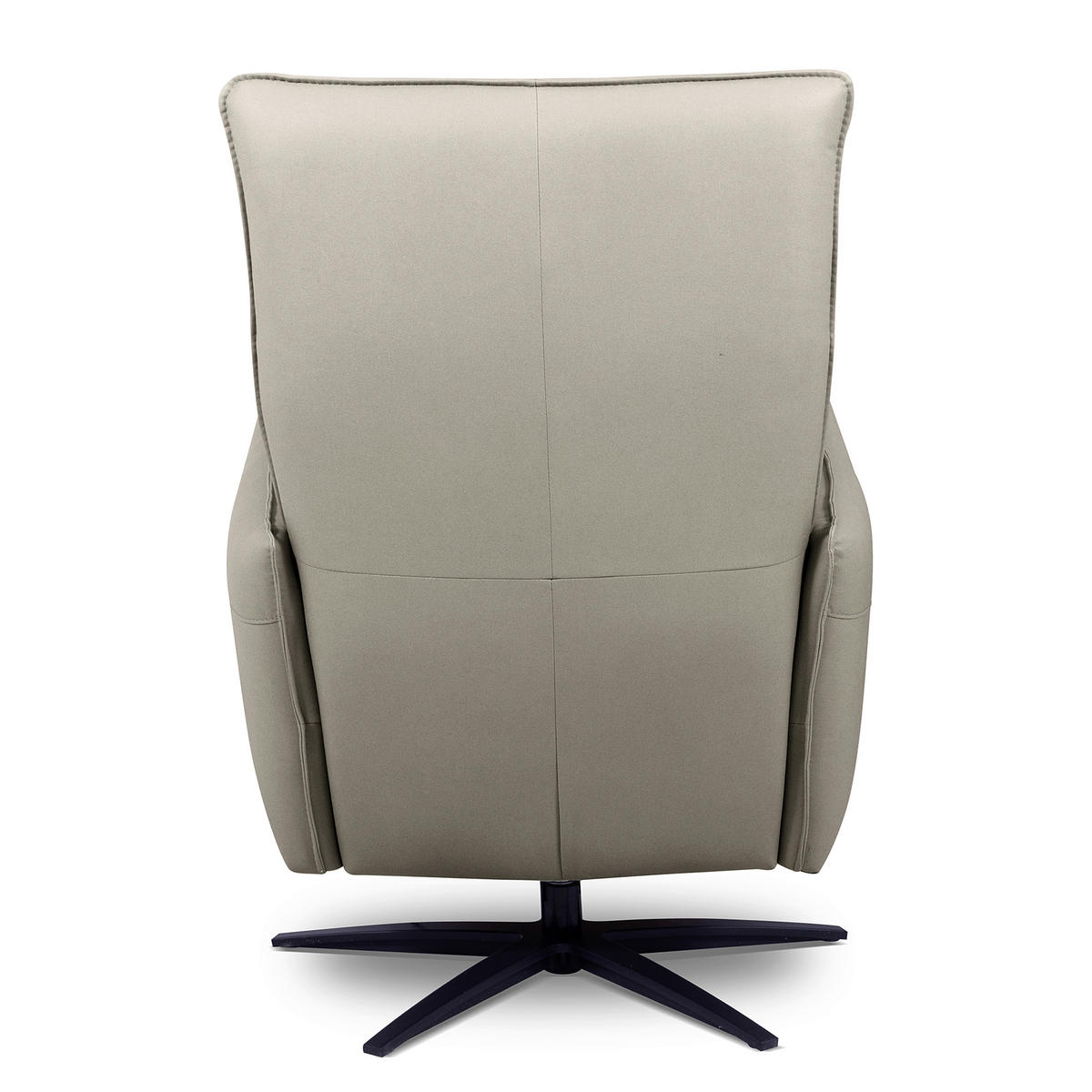 RELAXSESSEL in Textil Hellgrau  - Hellgrau/Schwarz, Design, Textil/Metall (77/107/88cm) - Livetastic