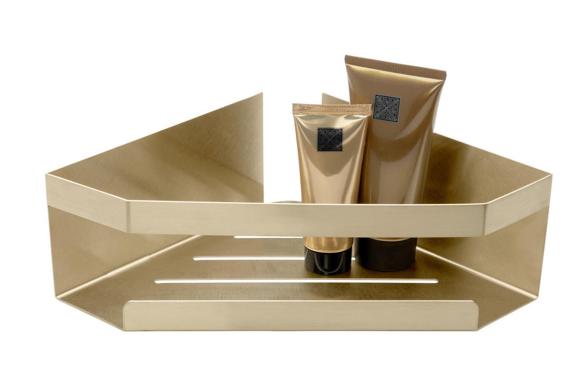 DUSCHABLAGE Metall  - Goldfarben, KONVENTIONELL, Metall (28,5/8/18cm) - Schöner Wohnen