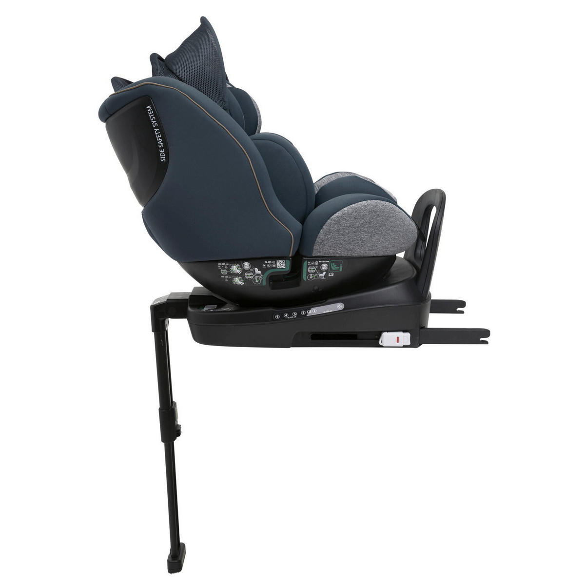 KINDERAUTOSITZ SEAT3FIT AIR   - Graphitfarben, Basics (49/44/61cm) - Chicco