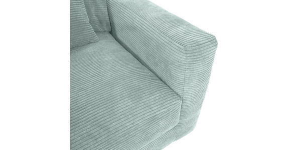 BIGSOFA Cord Mintgrün  - Schwarz/Mintgrün, KONVENTIONELL, Kunststoff/Textil (260/66/115cm) - Carryhome