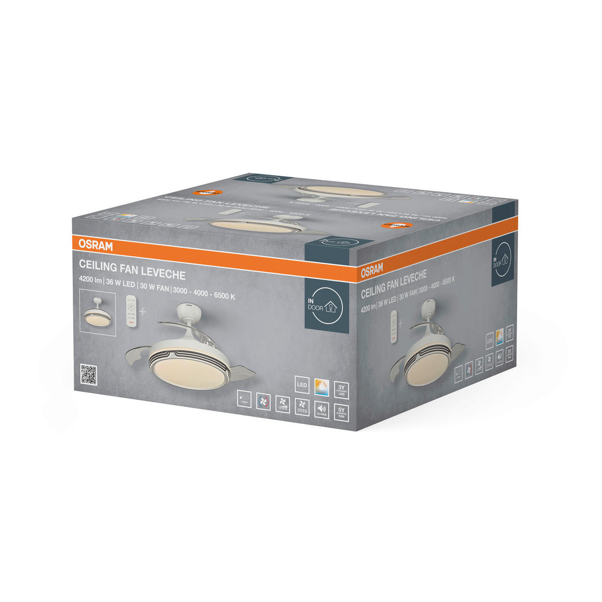 DECKENVENTILATOR - Design (106/38,5cm) - Osram