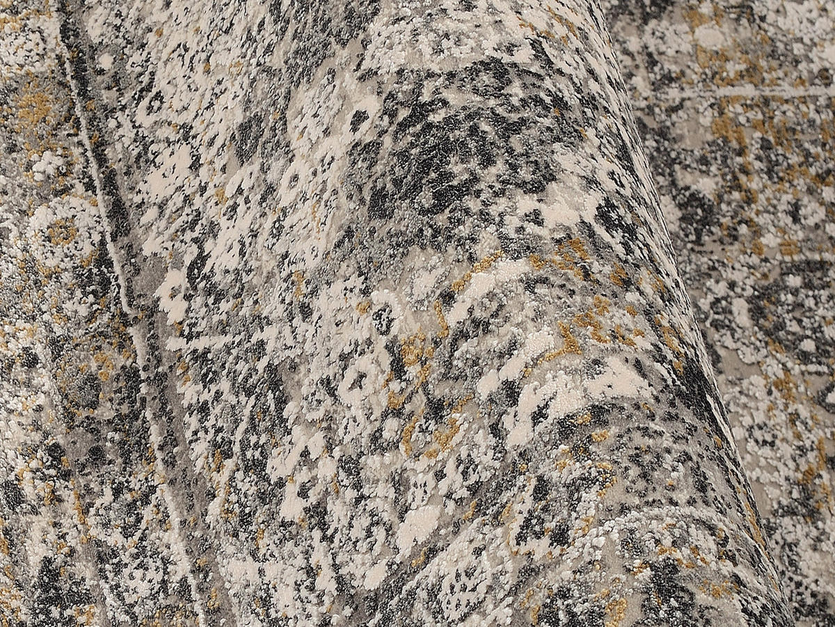 WEBTEPPICH 240/340 cm Toulon Grau, Goldfarben  - Goldfarben/Grau, LIFESTYLE, Textil (240/340cm) - Dieter Knoll