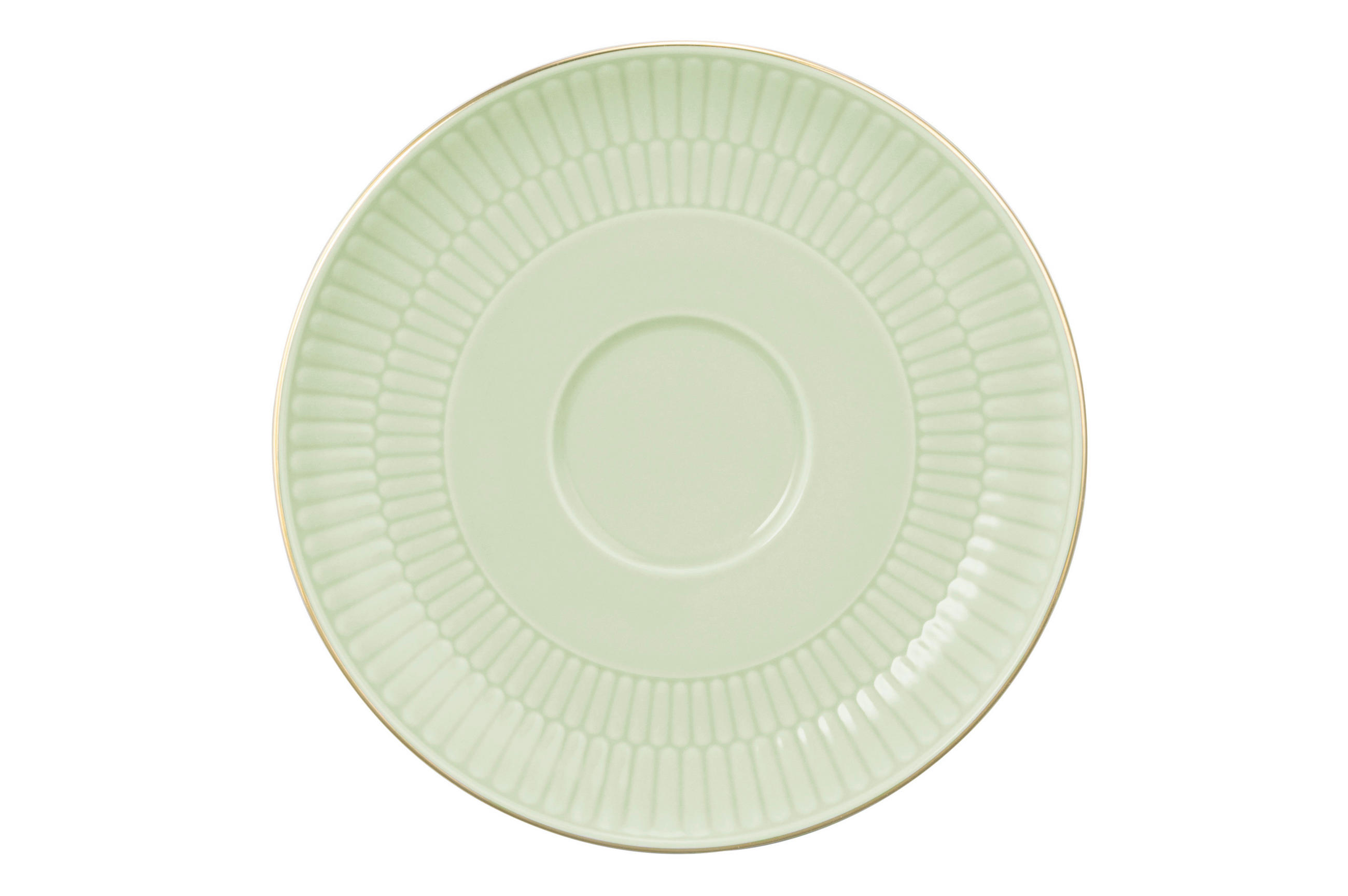 TANJURIĆ ZA ŠALICU    Amina  - boje kadulje/zlatne boje, Basics, keramika (16cm) - Seltmann Weiden